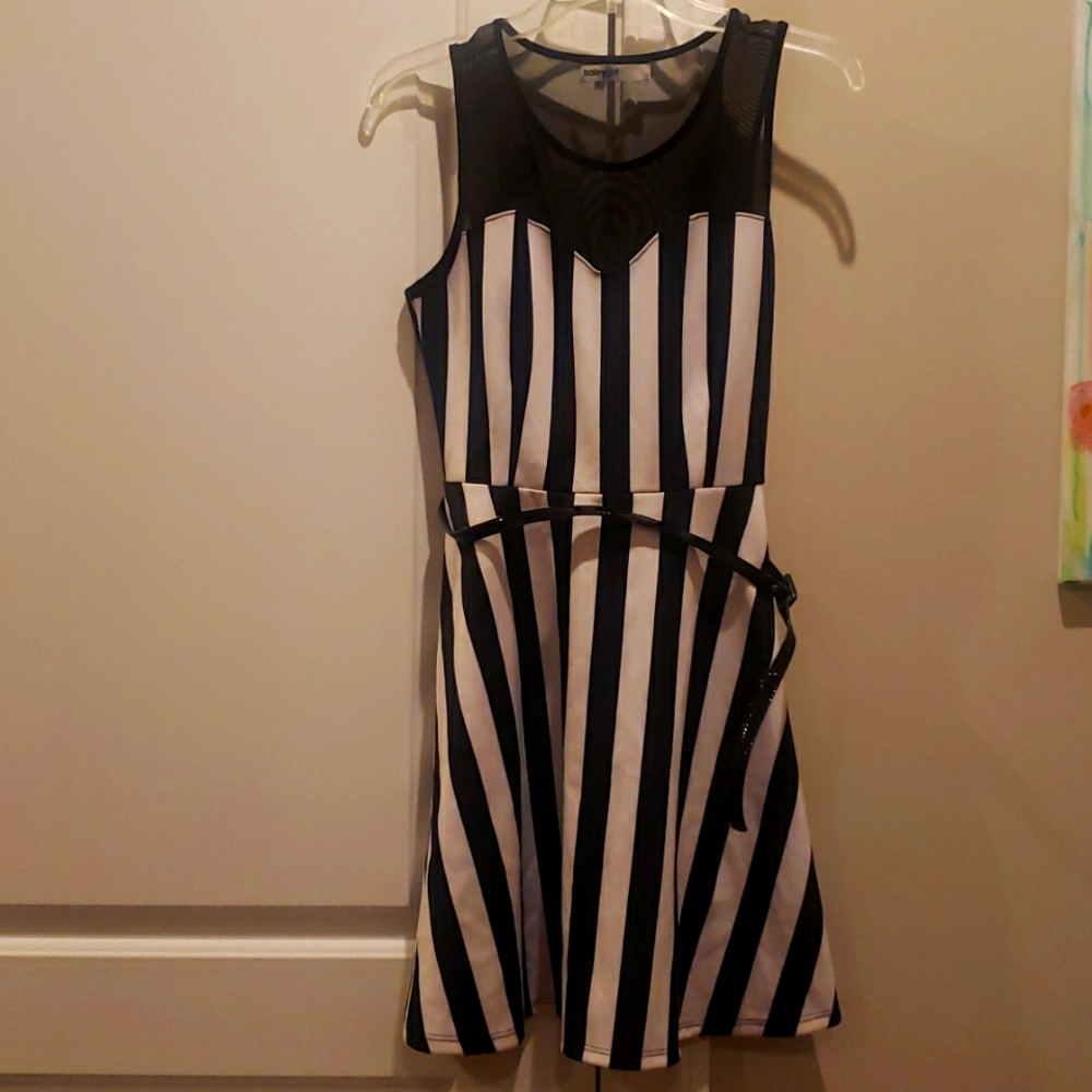 Black and white dress